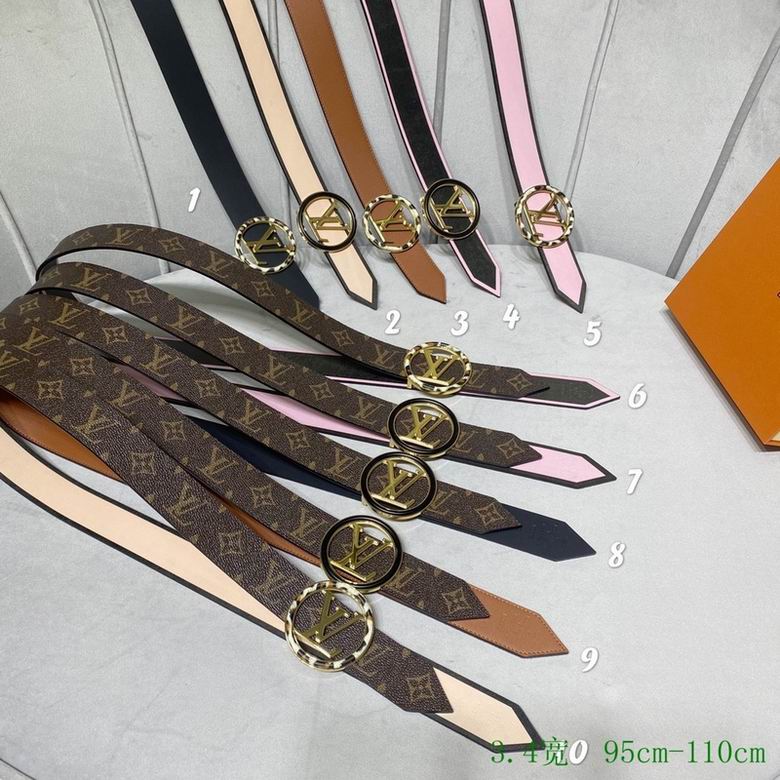 LV Belt 34mmX95-110cm 7D36